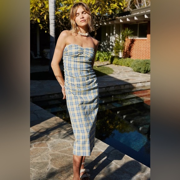 Free People Dresses & Skirts - COPY - Free People Brandie Plaid Midi Dress